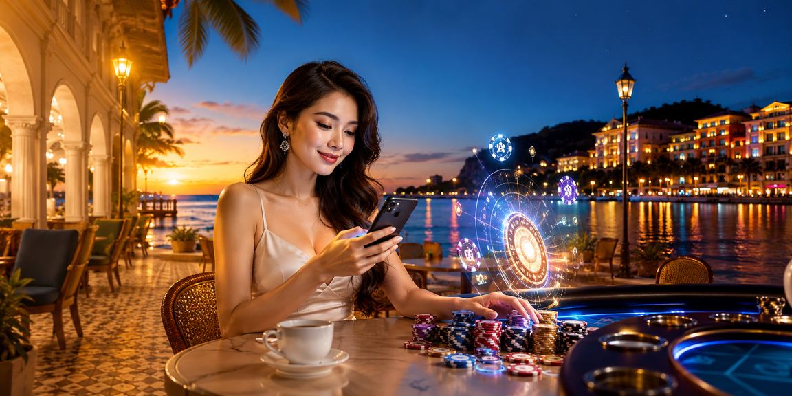 Pemain Malaysia menggunakan telefon mudah alih untuk akses platform shell99